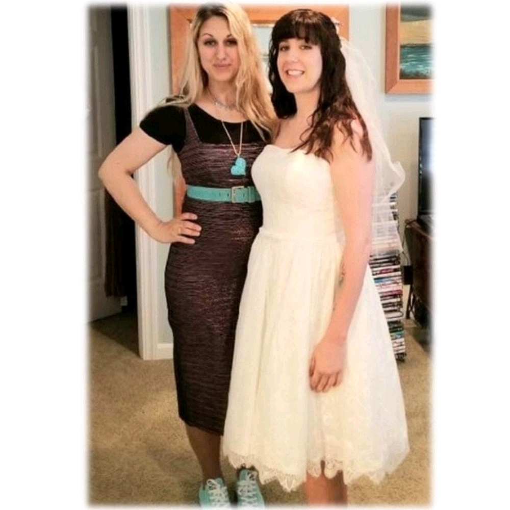 Wedding Gown by Mon Cheri, Ivory, midi, strapless - Picture 12 of 17